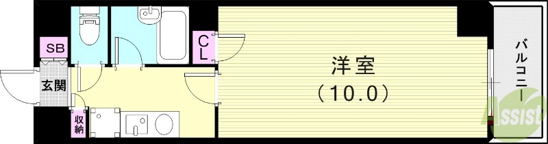 伊丹市西台のマンションの間取り