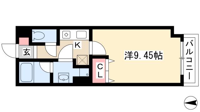 コンフォ清水の間取り