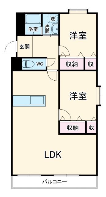 豊田市曙町のマンションの間取り