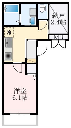 堺市中区深井沢町のマンションの間取り