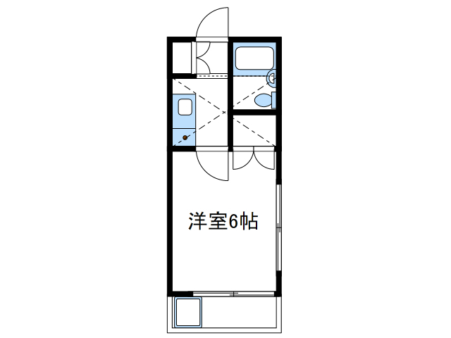 海老名市上今泉のアパートの間取り