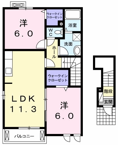 ノーブル　カーサの間取り