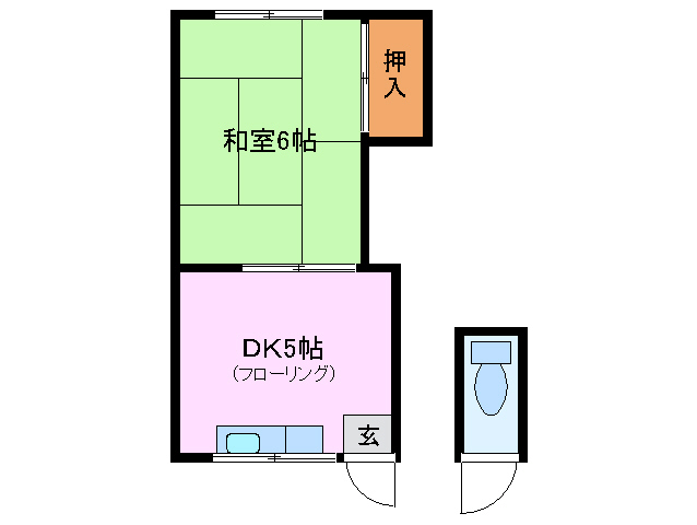 第二やはた荘の間取り