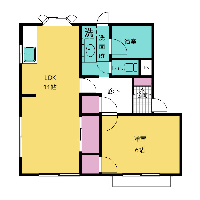 レモンバームの間取り