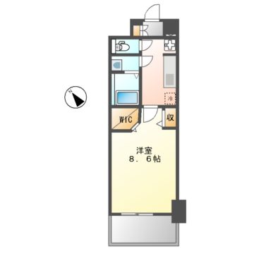 パルティール名西の間取り