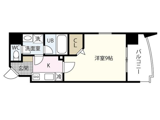 広島市中区堺町のマンションの間取り