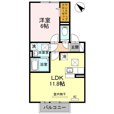 カサ・マールＫ　A棟の間取り