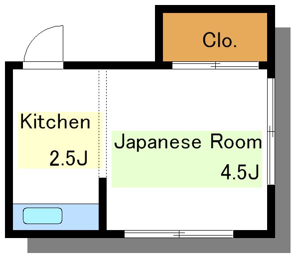 江東区永代のアパートの間取り