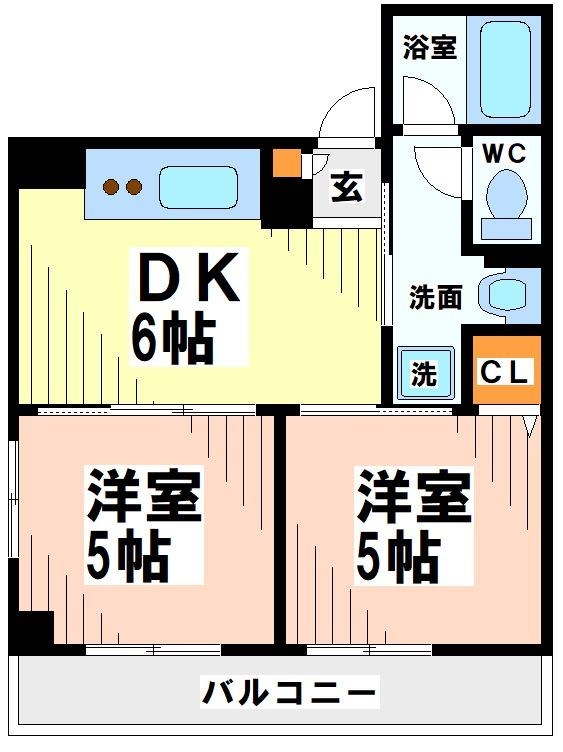 杉並区上高井戸のマンションの間取り