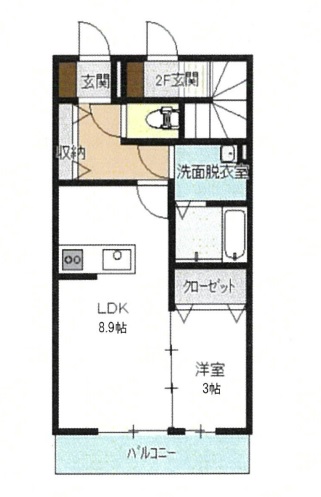 シュクル中田の間取り