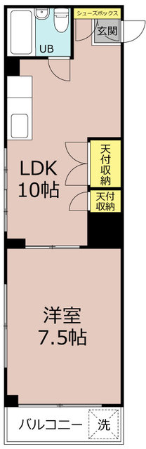 高崎市緑町のマンションの間取り