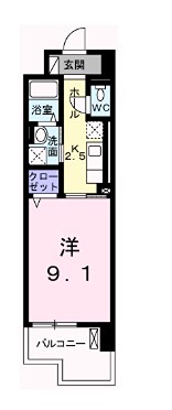 姫路市土山のマンションの間取り