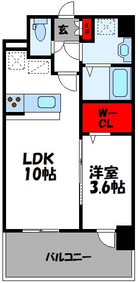 【グランドクリーンヒット松田の間取り】