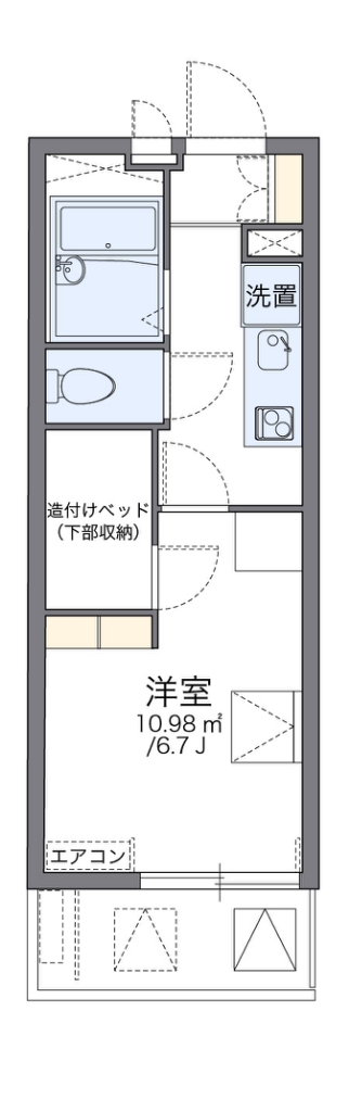 レオパレスフリージアの間取り