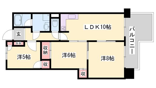 インタービレッジ青山三番館の間取り