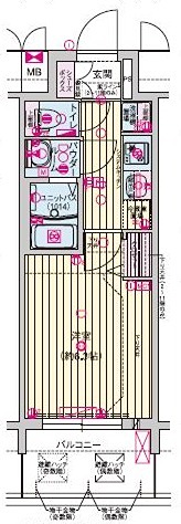 プレサンスTHE　KYOTO　新町通の間取り