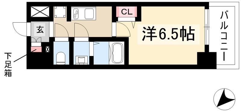 プレサンスTHE新栄の間取り