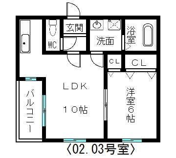 ピュアフラット１２の間取り