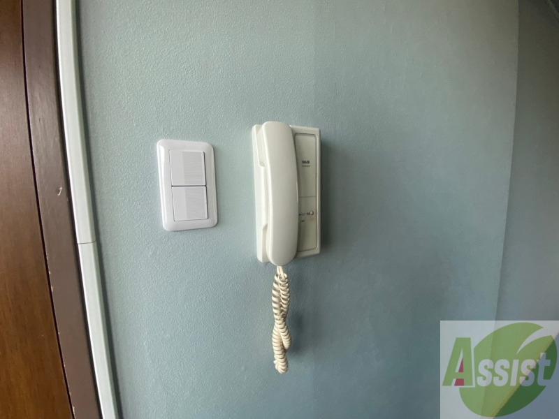 セキュリティ　インターホンは通話ができるので急な訪問があっても安心です。