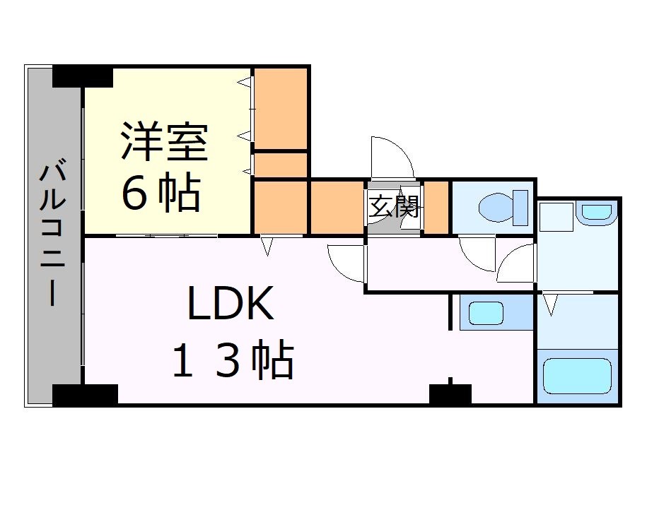 ティアラタワー中島倶楽部の間取り