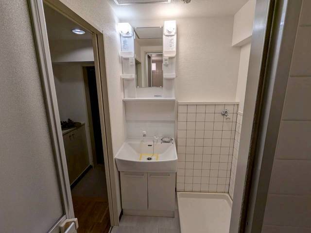 洗面設備　モデルルーム仕様です