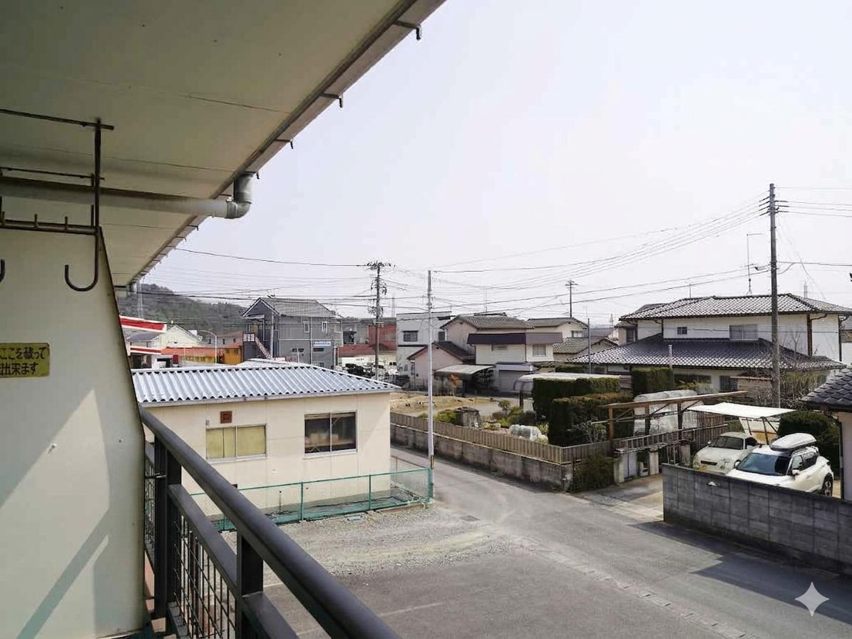 眺望　南向きのため、日当たりと風通しが良好です。