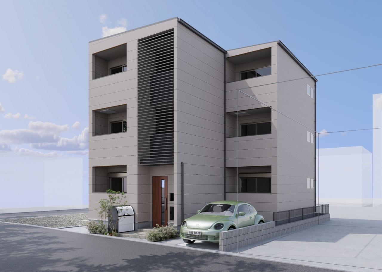 建物外観　イメージパースになります。