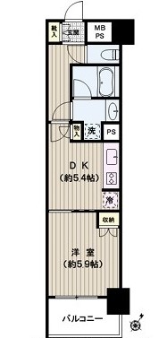 ＪＲ山手線 駒込駅 徒歩2分 10階建 築27年の間取り写真