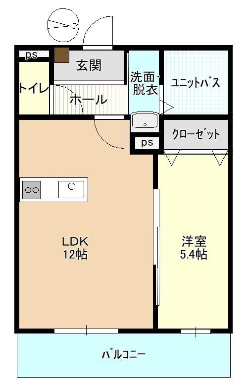 井原鉄道 御領駅 徒歩10分 3階建 築2年の間取り写真