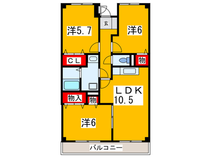 ラメ-ルIIの間取り写真