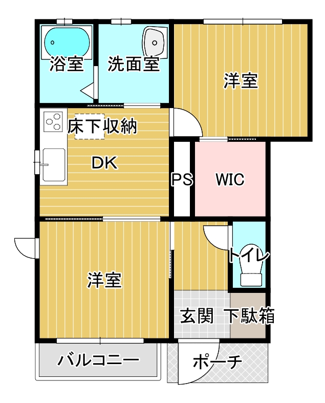 メゾン千花Ｂの間取り