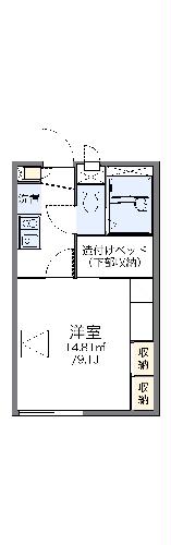 レオパレスＵＮＩの間取り