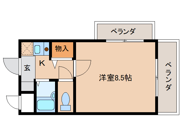 橿原市西池尻町のマンションの間取り