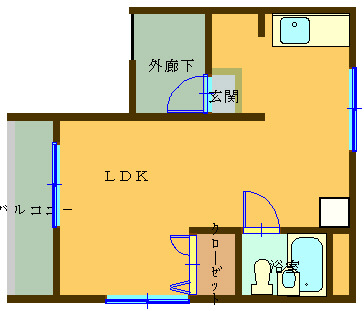 中石（なかいし）マンションの間取り