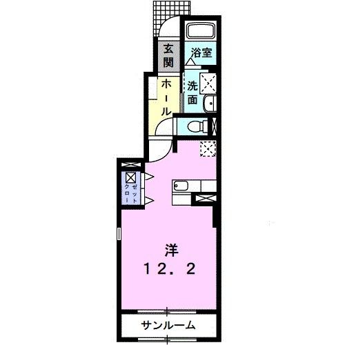 ガーデン　ハーモニーＢの間取り