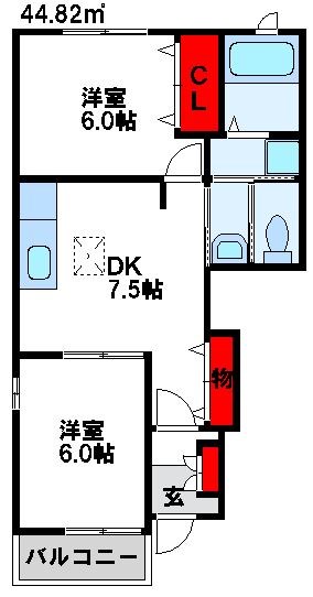 プレインコートSIIIの間取り