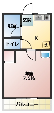 コーポ飛鳥の間取り