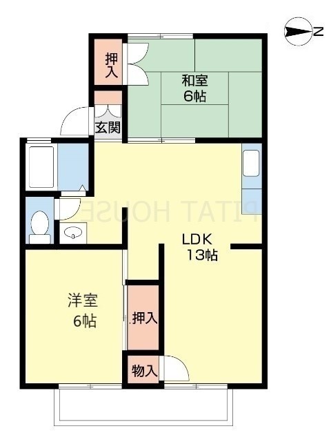 パレーシャル有家の間取り