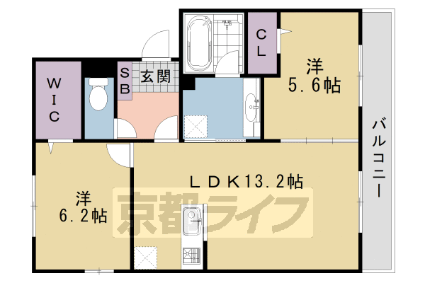 ラ　カーザ　ドルチェの間取り