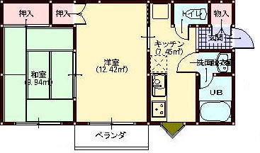 ヒラソールＡの間取り