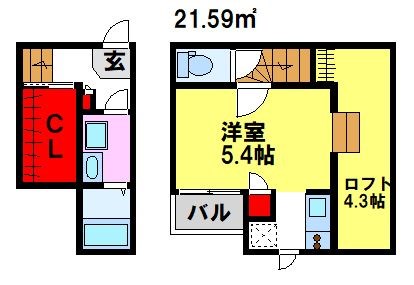 ＣＢ鳥栖アジュールの間取り