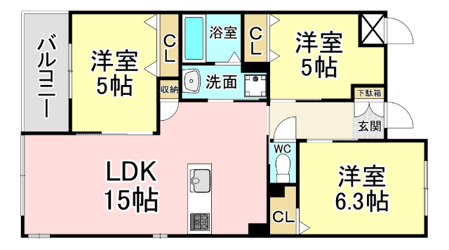 ＣＩＴＲＵＳ　ＴＲＥＥの間取り