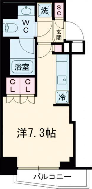 プライムアーバン品川中延の間取り