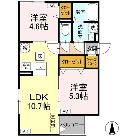 レクシア千住緑町の間取り