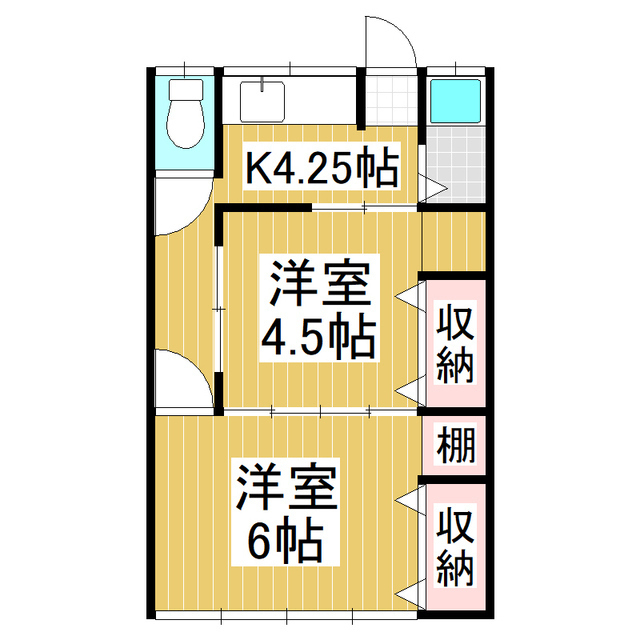 スカイハイツの間取り