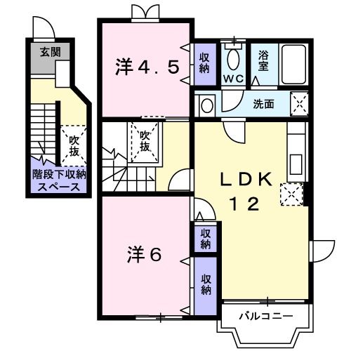 ドミールソレイユの間取り