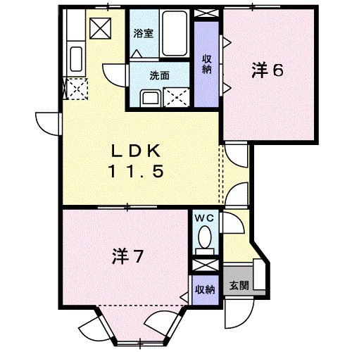 パティオ喜多山Ｃの間取り