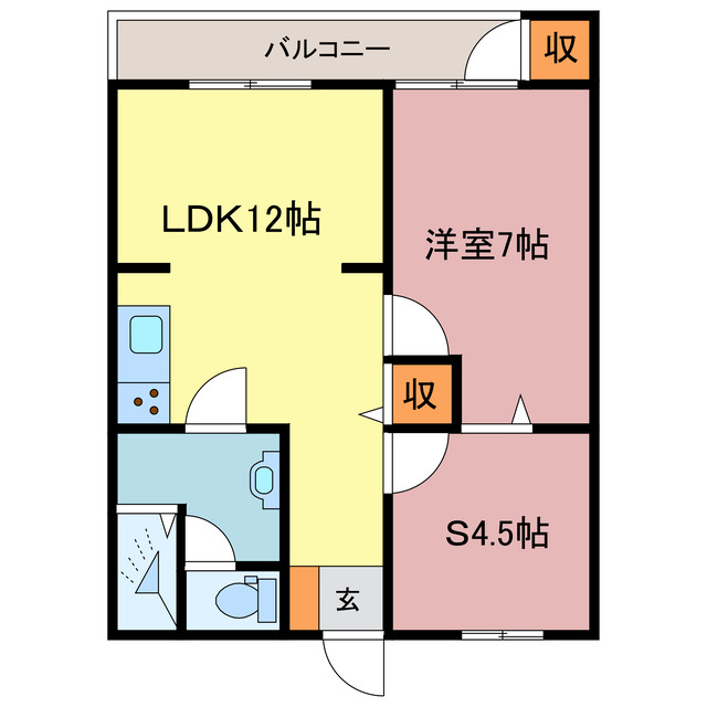 【市原ハイランドビルの間取り】