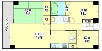 ヴェレーザ登町の間取り