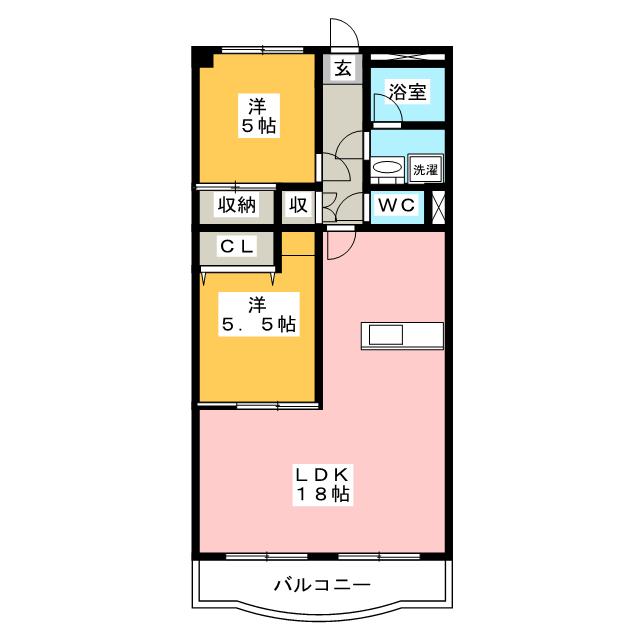 鬼頭ハイツの間取り